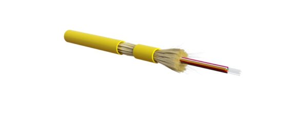оптоволоконный кабель 9/125 одномодовый hyperline fo-dt-in-9s-12-lszh-yl 12 волокон
