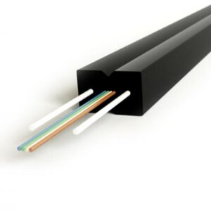 Оптоволоконный кабель 9/125 одномодовый Hyperline FO-FTTH-IN-9S-2-LSZH-BK 2 волокна
