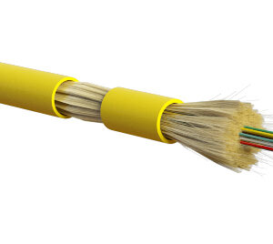 Оптоволоконный кабель 9/125 одномодовый Hyperline FO-MC3-IN-9S-12-LSZH-YL 12 волокон