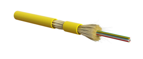 оптоволоконный кабель 9/125 одномодовый hyperline fo-mc3-in-9s-12-lszh-yl 12 волокон