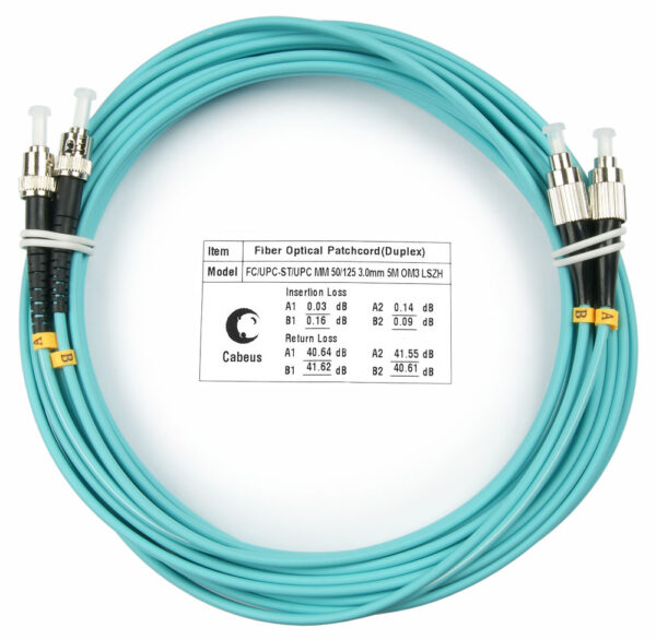 оптический патч-корд cabeus fop-50-fc-st-5m