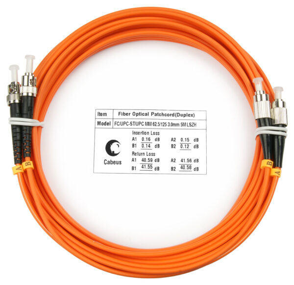 оптический патч-корд cabeus fop-62-fc-st-5m