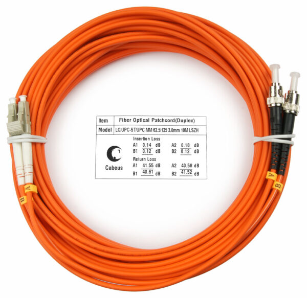 оптический патч-корд cabeus fop-62-lc-st-10m