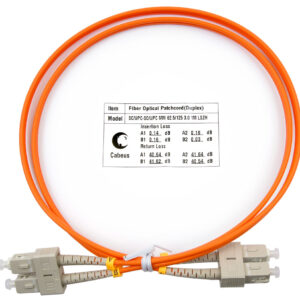 Оптический патч-корд Cabeus FOP-62-SC-SC-1m