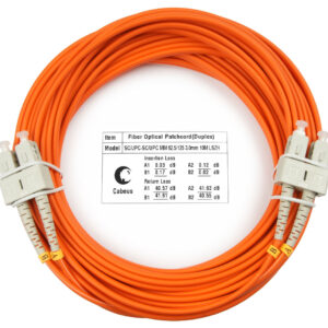 Оптический патч-корд Cabeus FOP-62-SC-SC-10m