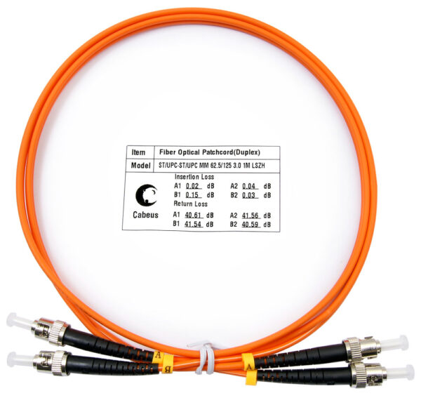 оптический патч-корд cabeus fop-62-st-st-1m