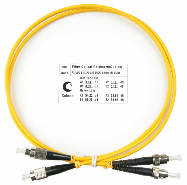 оптический патч-корд cabeus fop(d)-9-fc-st-1m