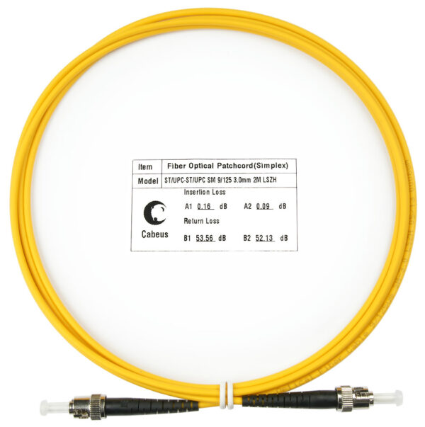 оптический патч-корд cabeus fop(s)-9-st-st-2m