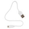 кабель usb гарнизон gcc-usb2-ap2-0.3m-w am/lightning, для iphone5/6/7/8/x, ipod, ipad, 0.3м, белый, пакет