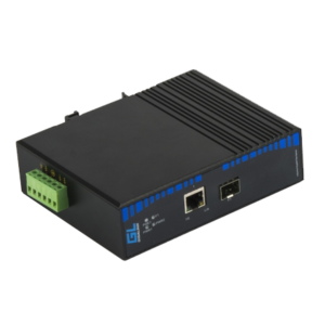 GIGALINK GL-MC-UTPG-SFPG-FP-I Оптический медиаконвертер индустриальный UTP-SFP (industrial), 1 порт PoE (802.3af/at) 10/100/1000Мбит/с в 1000Мбит/с, 48 вольт 50 ватт (питание поставляется отдельно MDR-60-48)