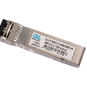 GIGALINK GL-OT-SG07LC2-0850-0850-I-M Модуль промышленный SFP, 1Гбит/c, два волокна МM, 2xLC, 850 нм, 7 дБ (до 500 м) -40C