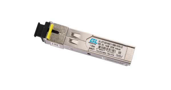 gigalink gl-ot-sg14sc1-1550-1310-i-d модуль промышленный sfp, wdm, 1гбит/c, одно волокно sm, sc, tx:1550/rx:1310 нм,ddm, 14 дб (до 20 км) -40c