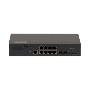 GIGALINK GL-SW-G201-10 Управляемый коммутатор L2, 8 Base-T 10/100/1000Mb/s портов, 2 SFP 1000Mb/s, 1 Console. 1U 19'', 220V