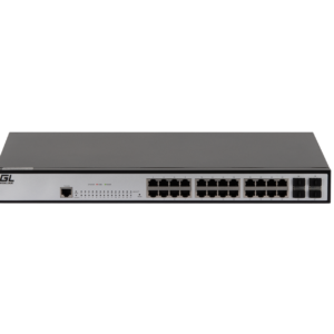 GIGALINK GL-SW-G201-28 Управляемый коммутатор L2, 24 Base-T 10/100/1000Mb/s портов, 4 SFP 1000Mb/s, 1 Console. 1U 19'', 220V