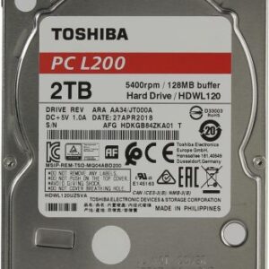 Жесткий диск 2TB Toshiba L200 HDWL120UZSVA 2.5"