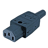 Разъем IEC 60320 C13 220В 10A на кабель Hyperline CON-IEC320C13