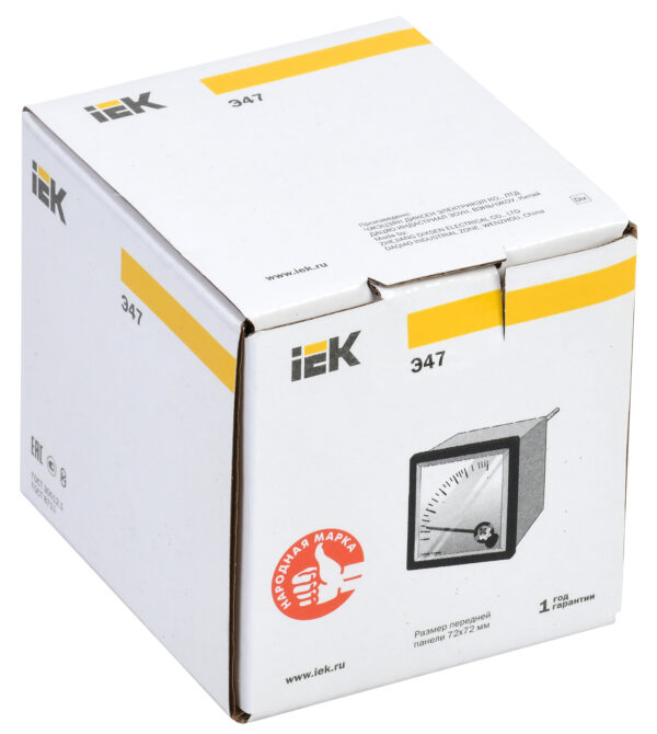 iek ipv10-6-0100-e вольтметр э47 72х72мм 100в кл. точн. 1.5