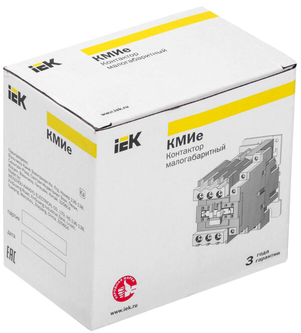 контактор кмие-34012 40а 230в/ас3 1но; 1нз iek kkme31-040-230-11