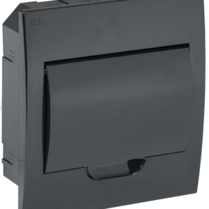 IEK MKP13-V-08-41-K02 Корпус модульный пластиковый встраиваемый ЩРВ-П-8 черный черная дверь IP41