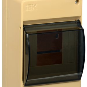 IEK MKP42-N-04-30-12-S Бокс с прозрачной крышкой КМПн 2/4 для 4-х автоматических выключателей (Сосна)