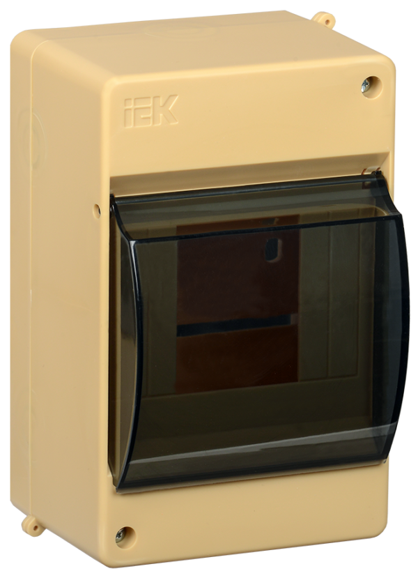 iek mkp42-n-04-30-12-s бокс с прозрачной крышкой кмпн 2/4 для 4-х автоматических выключателей (сосна)