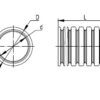 труба гофрированная па 6 d23мм dвнутр.22.6мм dвнешн.28.5мм с протяжкой пв-0 темн. сер. (уп.50м) dkc pa612329f0