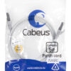 патч-корд cabeus pc-ftp-rj45-cat.5e-1m кат.5е 1 м серый