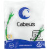 патч-корд cabeus pc-utp-rj45-cat.5e-0.3m-gn кат.5е 0.3 м зеленый