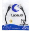 патч-корд cabeus pc-utp-rj45-cat.6-0.3m-bk кат.6 0.3 м черный