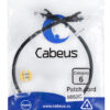 патч-корд cabeus pc-utp-rj45-cat.6-0.5m-bk кат.6 0.5 м черный