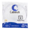 патч-корд cabeus pc-utp-rj45-cat.6-1m-wh кат.6 1 м белый