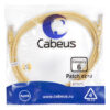 патч-корд cabeus pc-utp-rj45-cat.6-2m-yl кат.6 2 м желтый