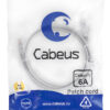 патч-корд cabeus pc-utp-rj45-cat.6a-1m-lszh кат.6а 1 м серый