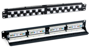 Патч-панель Hyperline 19" PP2A-19-24S-8P8C-C6-110 1U 24 порта