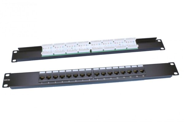 патч-панель hyperline 19" pp3-19-16-8p8c-c5e-110d 1u 16 портов