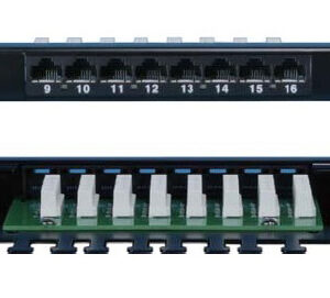 Патч-панель высокой плотности Hyperline 19" PPHD-19-24-8P8C-C5E-110D 0.5U 24 порта
