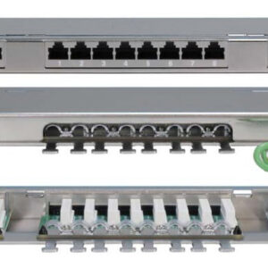Патч-панель высокой плотности Hyperline 19" PPHD-19-24-8P8C-C5E-SH-110D 0.5U 24 порта