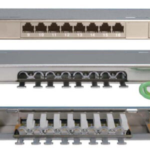 Патч-панель высокой плотности Hyperline 19" PPHD-19-24-8P8C-C6-SH-110D 0.5U 24 порта