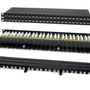 Патч-панель высокой плотности Hyperline 19" PPHD-19-48-8P8C-C6A-110D 1U 48 портов