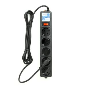 Power Cube SPG-B-10-BLACK Фильтр-удлинитель, 3.0 м, 5 розеток, 10А/2,2кВт, черный