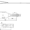 cabeus tc-2-pin-st шнур тестовый 2-х контактный, зажимные контакты