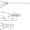 cabeus tc-4-pin-st шнур тестовый 4-х контактный, зажимные контакты