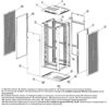 шкаф напольный 19-дюймовый 37u hyperline ttb-3766-as-ral9004