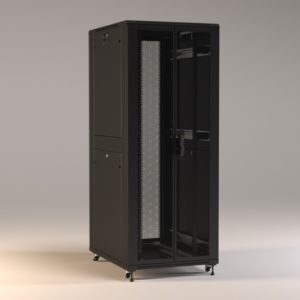 Шкаф напольный 19-дюймовый 42U Hyperline TTR-4281-DD-RAL9005