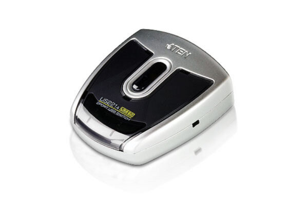 aten us221a-a7 переключатель, электрон., usb, 2&gt 1 устройства, с 1 шнуром a&gtb male, (usb 2.0)