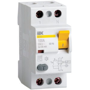 IEK MDV10-2-050-030 Выключатель диф. тока 2п 50A 30mA тип AC ВД1-63