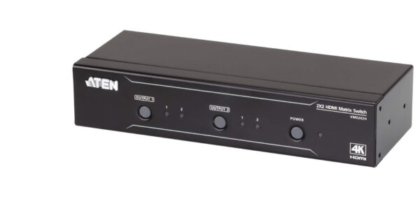 aten vm0202h-at-g переключатель матричный/switch matrix, hdmi, 2> 2 монитора/port, без шнуров