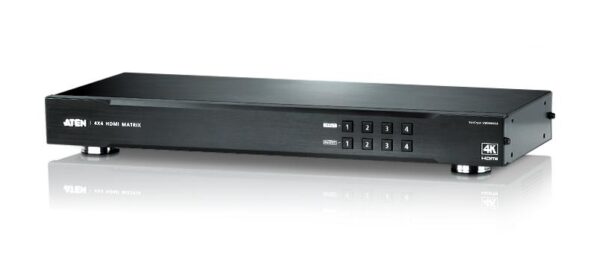 aten vm0404ha-at-g переключатель матричный/switch matrix, hdmi, 4> 4 монитора/port, без шнуров