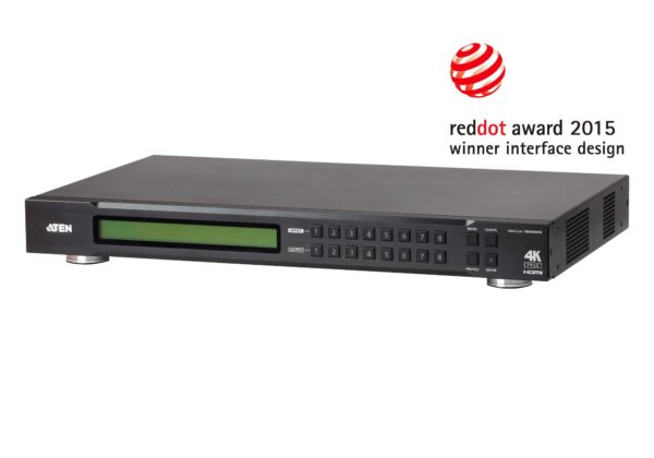 aten vm0808hb-at-g kvm-переключатель, hdmi, 8> 8 мониторов/port, без шнуров