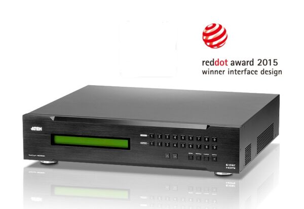 aten vm3909h-at-g переключатель, электрон., hdmi hdbaset-lite, 9> 9 мониторов, без шнуров